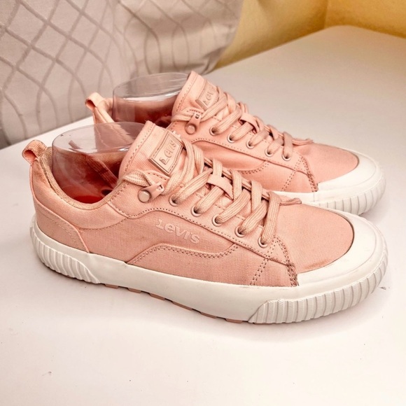 Levi’s Women’s Emma Platform Sneakers Size 8 Pink - Picture 2 of 10